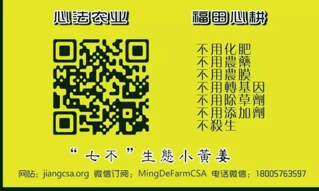 我们是谁？我们要干什么？关于我们-心法农业 七不姜 明德CSA生态姜园..还有心农人...